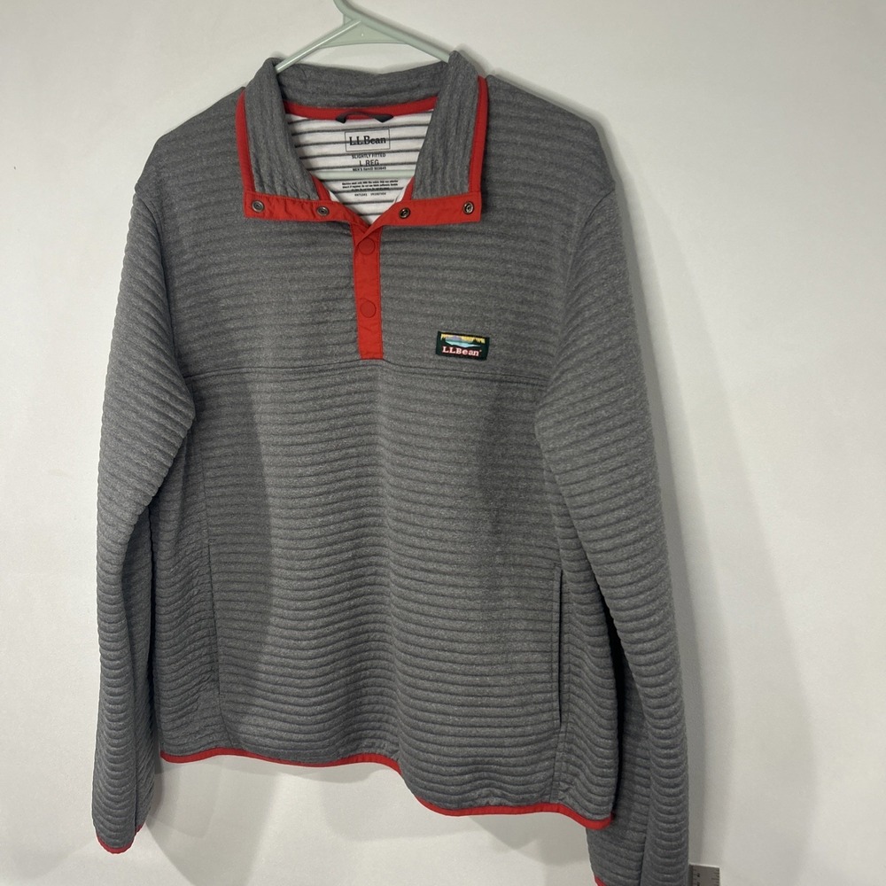 L.L Bean Pull Over Sweater, Grey, Size XL Slightly Fitted